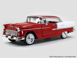 1955 Chevy Bel Air red 1:24 Motormax diecast scale model car.