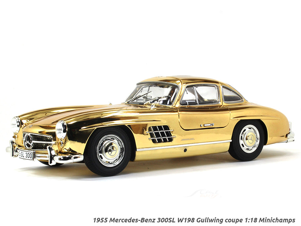 特価 MINICHAMPS (1/18) メルセデスベンツ 300SL W198 1955 Mercedes-Benz 300SL W198 Gullwing coupe gold 1:18 Minichamps