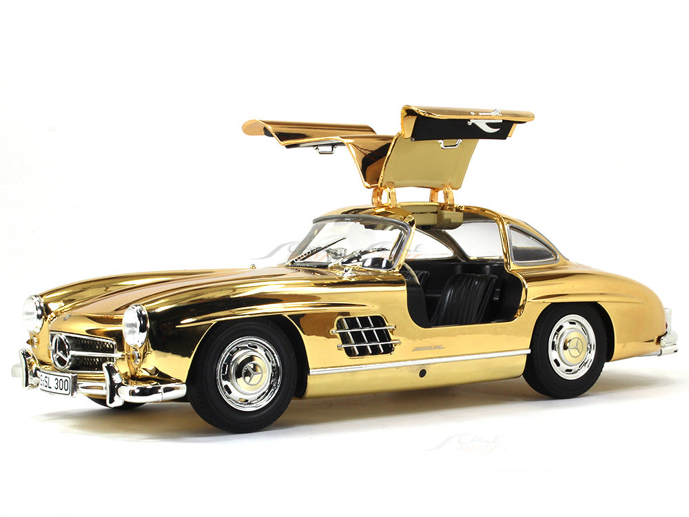 1955 Mercedes-Benz 300SL W198 Gullwing coupe gold 1:18 Minichamps