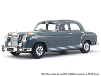 1956 Mercedes-Benz 220S W180II limousine gray 1:18 KK Scale diecast model car.