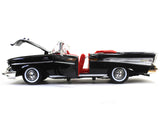 1957 Chevy Bel Air Convertible black 1:18 Motormax diecast scale model car.
