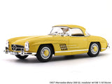 1957 Mercedes-Benz 300 SL roadster W198 yellow 1:18 Norev diecast scale model collectible