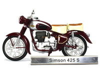 Simson 425 S 1:24 Atlas diecast Scale Model Bike.