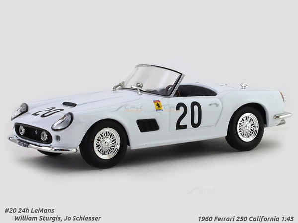 1960 Ferrari 250 California #20 1:43 diecast scale model car collectible |  Scale Arts India