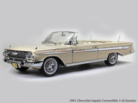 1961 Chevrolet Impala convertible 1:18 Sunstar diecast Scale Model car