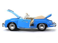 1961 Porsche 356 B Cabriolet blue 1:18 Bburago diecast Scale Model car.