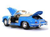 1961 Porsche 356 B Cabriolet blue 1:18 Bburago diecast Scale Model car.