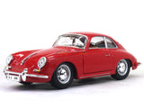 1961 Porsche 356B Coupe red 1:24 Bburago diecast scale Model car.