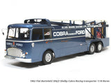 1962 Fiat Bartoletti 306/2 Shelby Cobra Racing transporter 1:18 Norev diecast scale model truck.