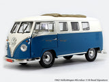 1962 VolksWagen Microbus blue 1:18 Road Signature Yatming diecast scale model car.