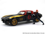 1966 Chevrolet Corvette Black Widow 1:24 Jada scale model car.