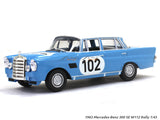 1963 Mercedes-Benz 300 SE W112 Rally 1:43 diecast Scale Model Car.