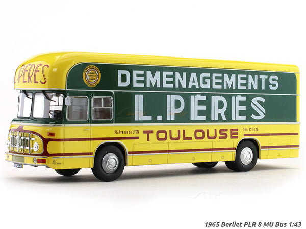 1965 Berliet PLR 8 MU Bus 1:43 diecast scale model bus collectible.