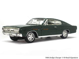 1966 Dodge Charger green 1:18 Road Signature Yatming diecast scale model car.