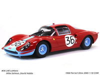 1966 Ferrari Dino 206S #36 24h Lemans 1:18 CMR scale model car.