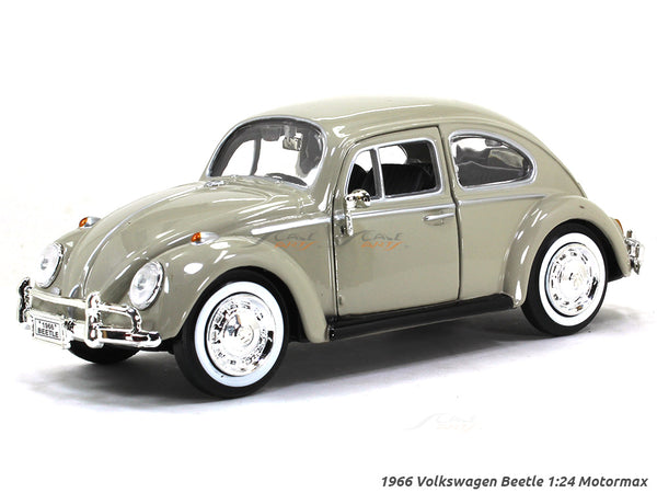 1966 Volkswagen Beetle gray 1:24 Motormax diecast scale model car.
