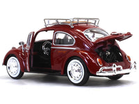 1966 Volkswagen Classic Beetle with roofrack 1:24 Motormax diecast scale model car