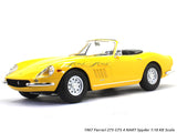 1967 Ferrari 275 GTS 4 NART Spyder yellow 1:18 KK Scale diecast model car.