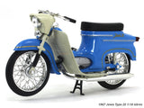 1967 Jawa Type 20 blue 1:18 Abrex diecast Scale Model Bike.