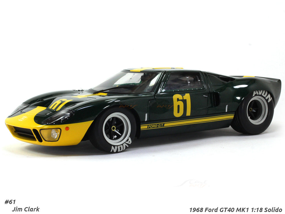1968 Ford GT40 MK1 #61 Jim Clark 1:18 Solido diecast Scale Model