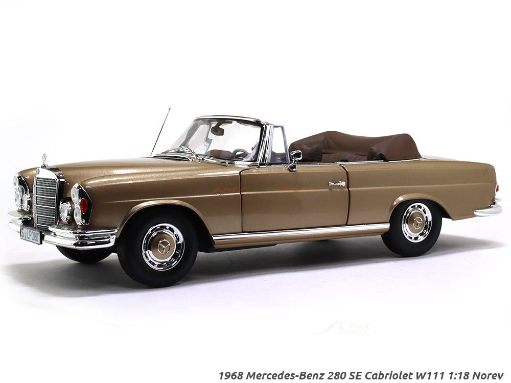 1968 Mercedes-Benz 280 SE Cabriolet W111 1:18 Norev diecast scale mode