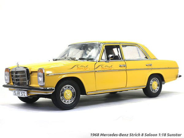 1968 Mercedes-Benz Strich 8 Saloon yellow 1:18 Sunstar diecast Scale Model car.