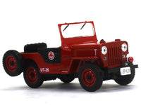 1969 Jeep Willys Fire dept 1:43 diecast Scale Model Car