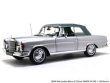 1969 Mercedes-Benz S Class 280SE W108 1:18 Norev diecast scale model car collectible.