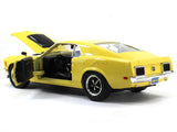 1970 Ford Mustang Boss 429 yellow 1:24 Motormax diecast scale model car