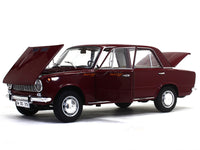 1971 Lada Murat (Fiat 124) maroon 1:18 diecast scale model car.