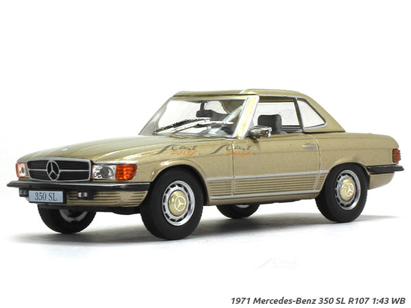 1971 Mercedes-Benz 350SL R107 1:43 Whitebox diecast Scale Model Car.