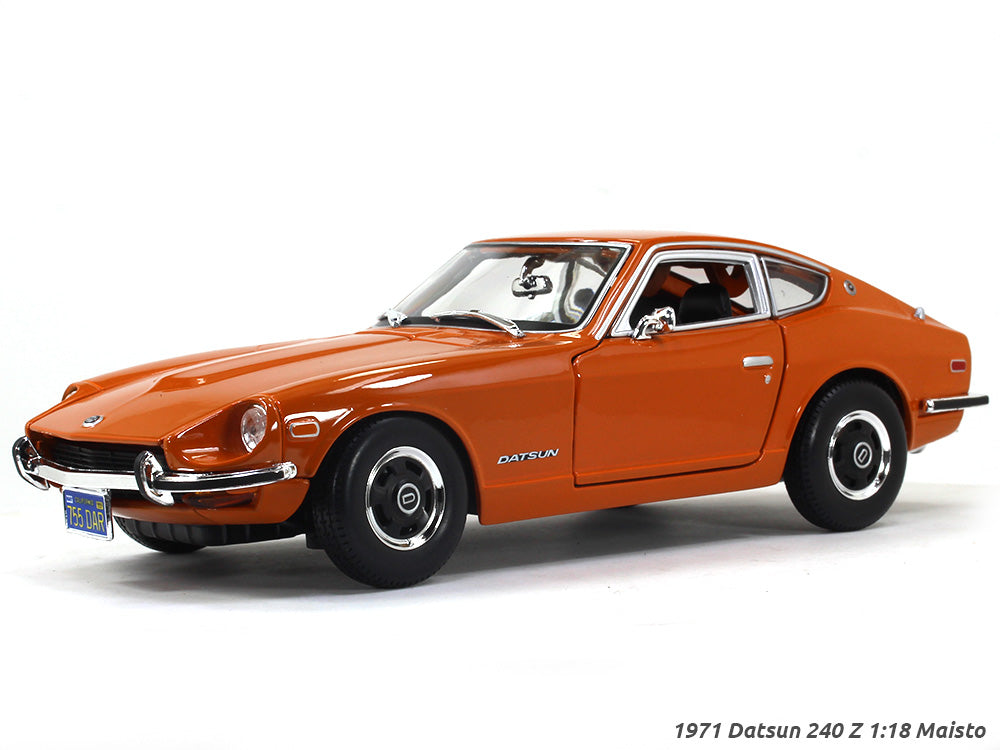 1971 Datsun 240 Z orange 1:18 Maisto diecast Scale Model car
