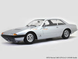 1972 Ferrari 365 GT4 2+2 silver 1:18 KK Scale diecast model car.