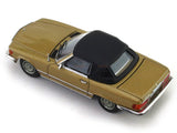 1973 Mercedes-Benz 450 SL Roadster golden 1:64 GFCC diecast scale miniature car.