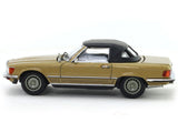 1973 Mercedes-Benz 450 SL Roadster golden 1:64 GFCC diecast scale miniature car.