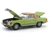 1973 Mercedes-Benz 450 SL Roadster smoke green 1:64 GFCC diecast scale miniature car.
