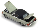 1973 Mercedes-Benz 450 SL Roadster smoke silver 1:64 GFCC diecast scale miniature car.