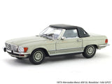 1973 Mercedes-Benz 450 SL Roadster smoke silver 1:64 GFCC diecast scale miniature car.
