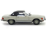 1973 Mercedes-Benz 450 SL Roadster smoke silver 1:64 GFCC diecast scale miniature car.