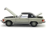 1973 Mercedes-Benz 450 SL Roadster smoke silver 1:64 GFCC diecast scale miniature car.
