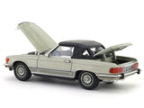 1973 Mercedes-Benz 450 SL Roadster smoke silver 1:64 GFCC diecast scale miniature car.