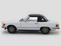 1973 Mercedes-Benz 450 SL Roadster white 1:64 GFCC diecast scale miniature car.
