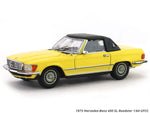 1973 Mercedes-Benz 450 SL Roadster yellow 1:64 GFCC diecast scale miniature car.
