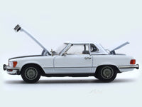 1973 Mercedes-Benz 450SL Roadster white 1:64 GFCC diecast scale model car