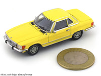1973 Mercedes-Benz 450SL Roadster yellow 1:64 GFCC diecast scale model car