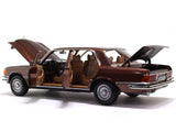 1976 Mercedes-Benz S Class 450SEL 6.9 W116 brown 1:18 Norev diecast scale model car collectible.