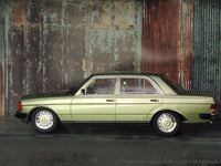 1977 Mercedes-Benz 280E W123 green 1:18 KK Scale diecast model car.