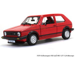 1979 Volkswagen VW Golf Mk1 GTI 1:24 Bburago diecast Scale Model car.