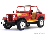 1980 Jeep CJ-7 red 1:18 MCG diecast Scale Model Car.