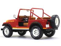 1980 Jeep CJ-7 red 1:18 MCG diecast Scale Model Car.